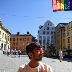 ... at a cafe in Old Town Stockholm ... at a cafe in Old Town Stockholm